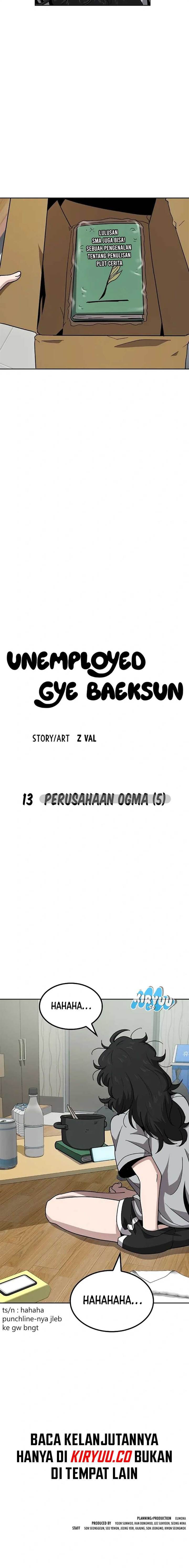 
              Unemployed Gye Baeksun             Chapter 13