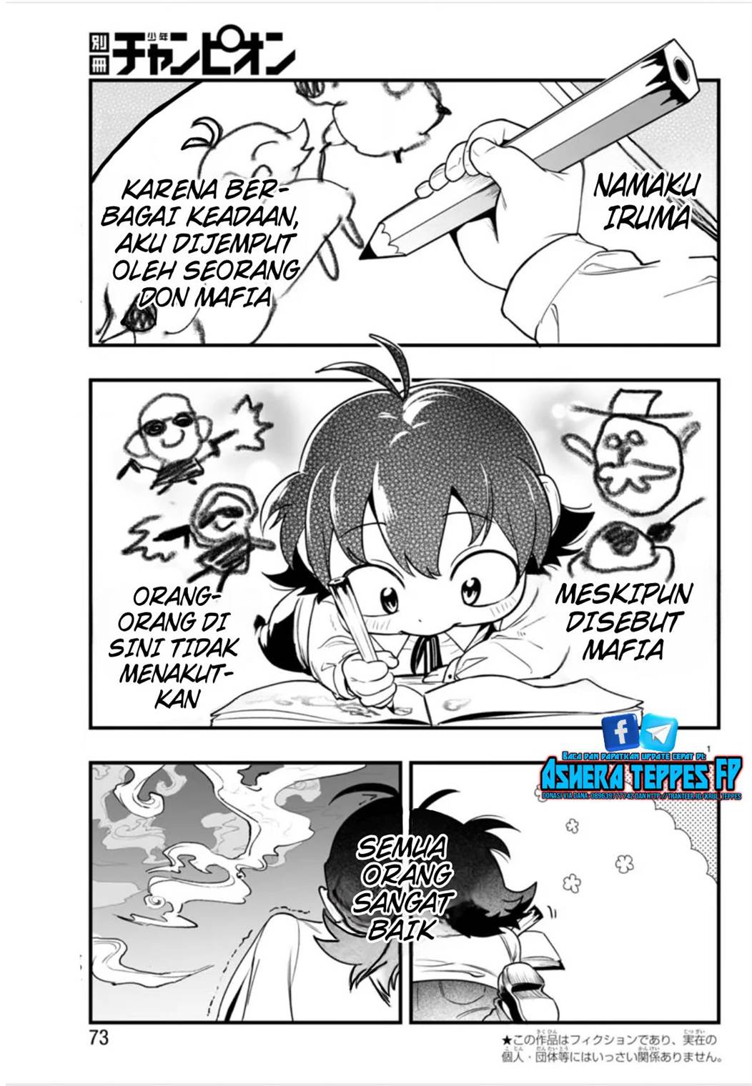 
              Mairimashita! Iruma-kun Mafia AU             Chapter 2