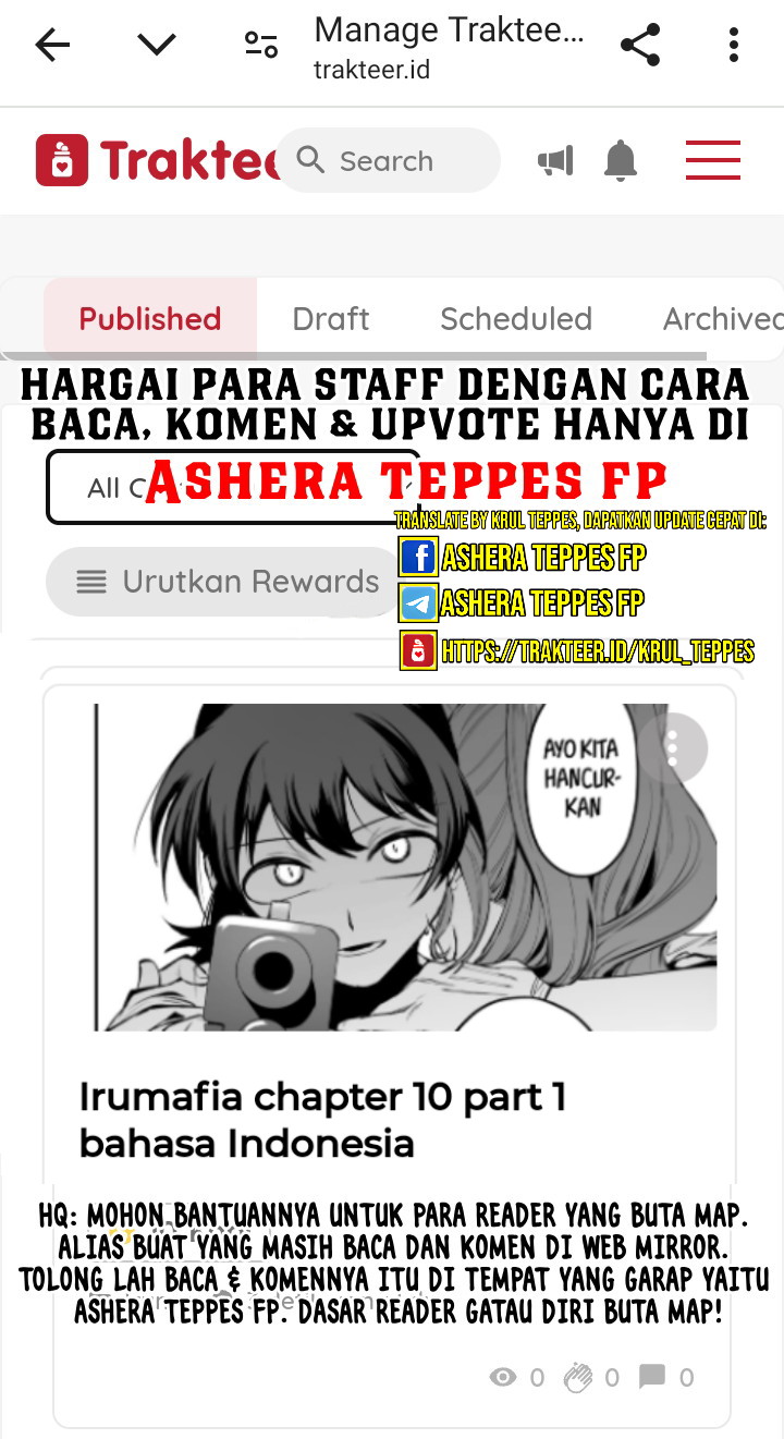 
              Mairimashita! Iruma-kun Mafia AU             Chapter 8.2