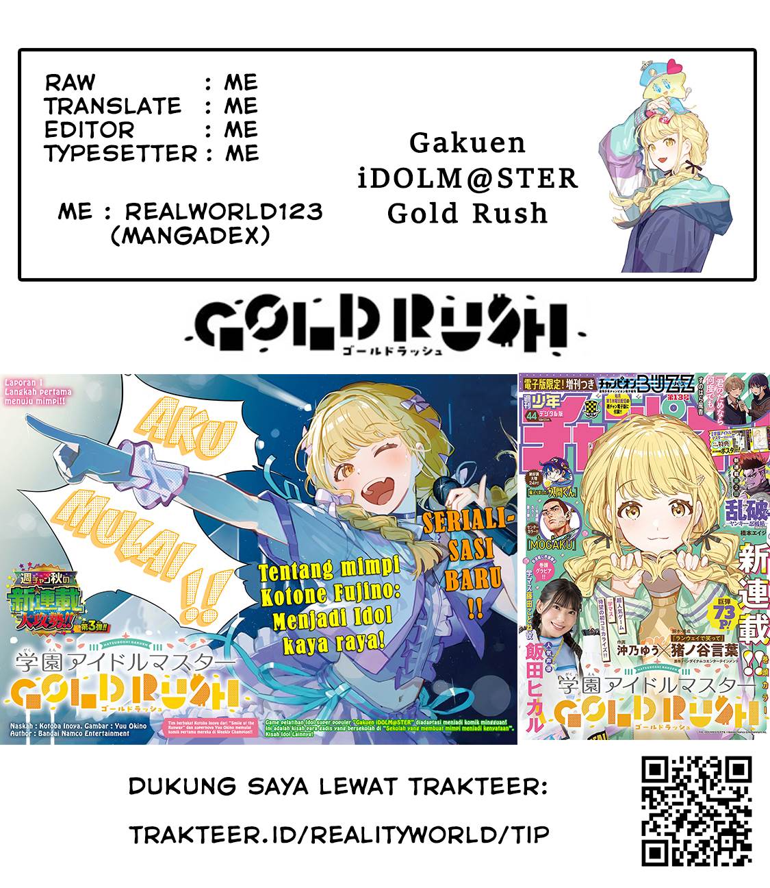 
              Gakuen Idolm@ster Gold Rush             Chapter 16
