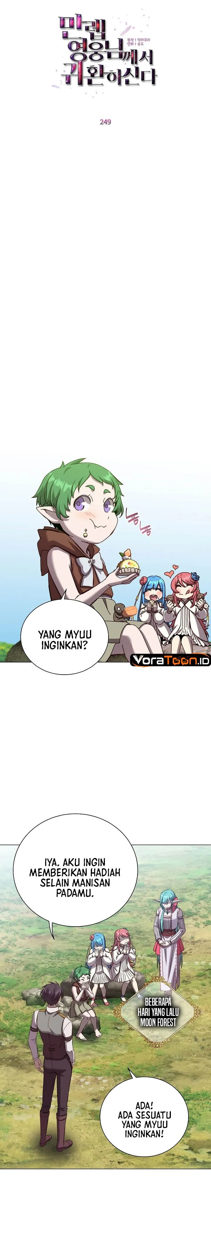 The MAX leveled hero will return! Chap 249 - Next Chap 250