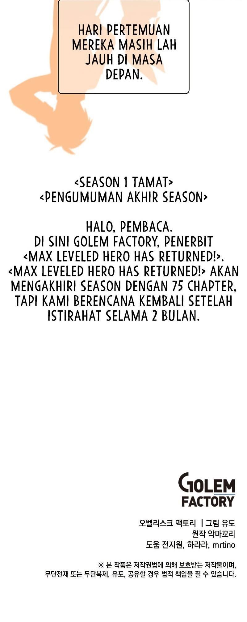 The MAX leveled hero will return! Chapter 75