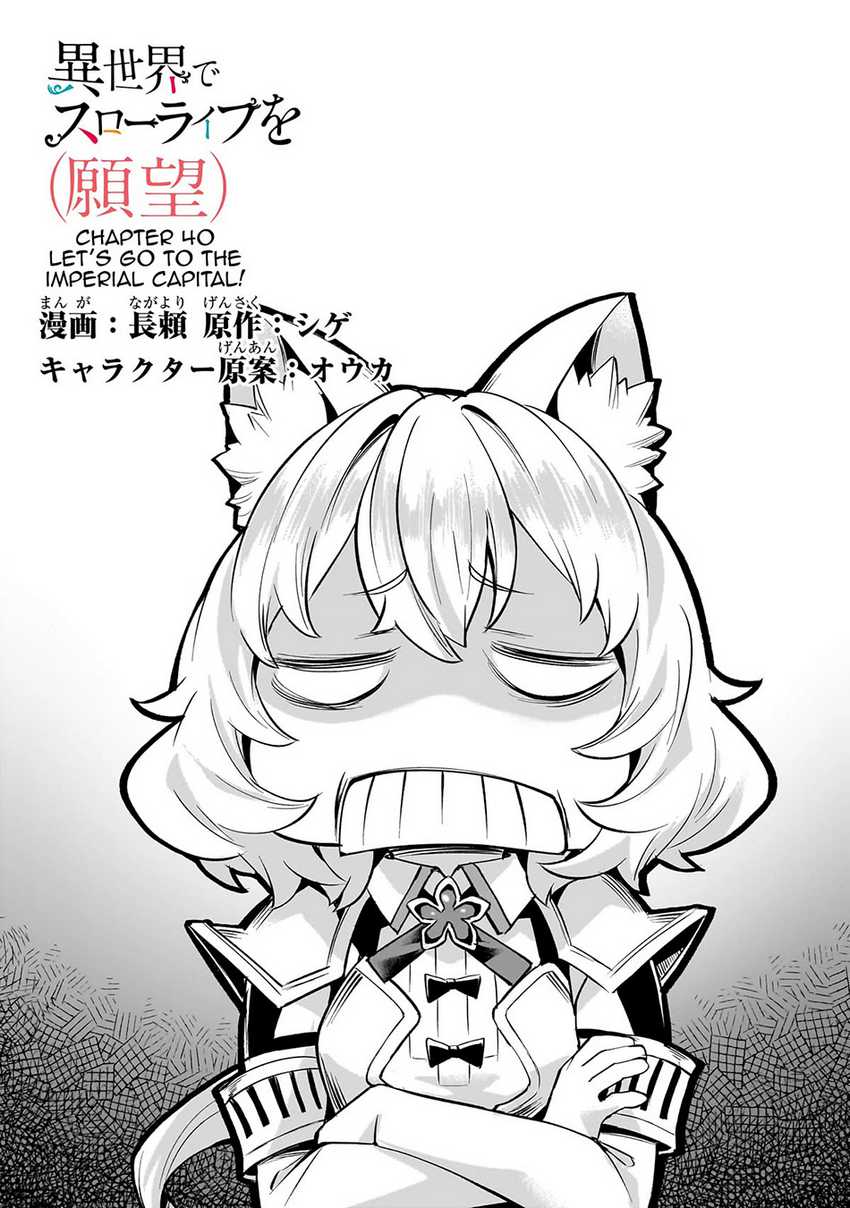 
              Isekai de Slow Life wo (Ganbou)             Chapter 40
